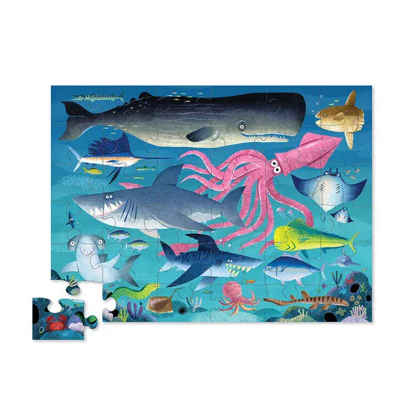 Crocodile Creek Toys Shark Reef Floor Puzzle - 36 piece