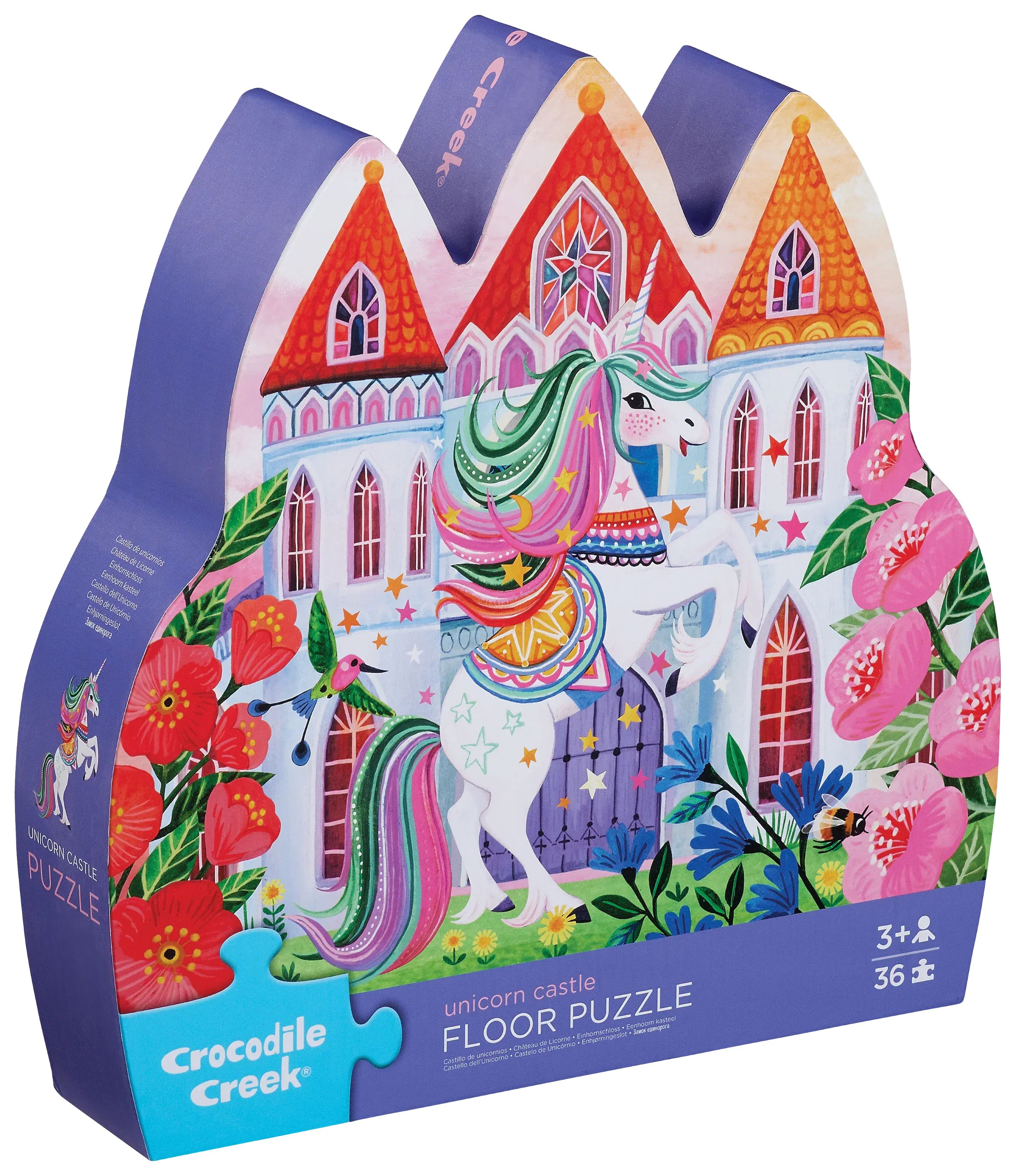 Crocodile Creek Toys Unicorn Castle Floor Puzzle - 36 piece