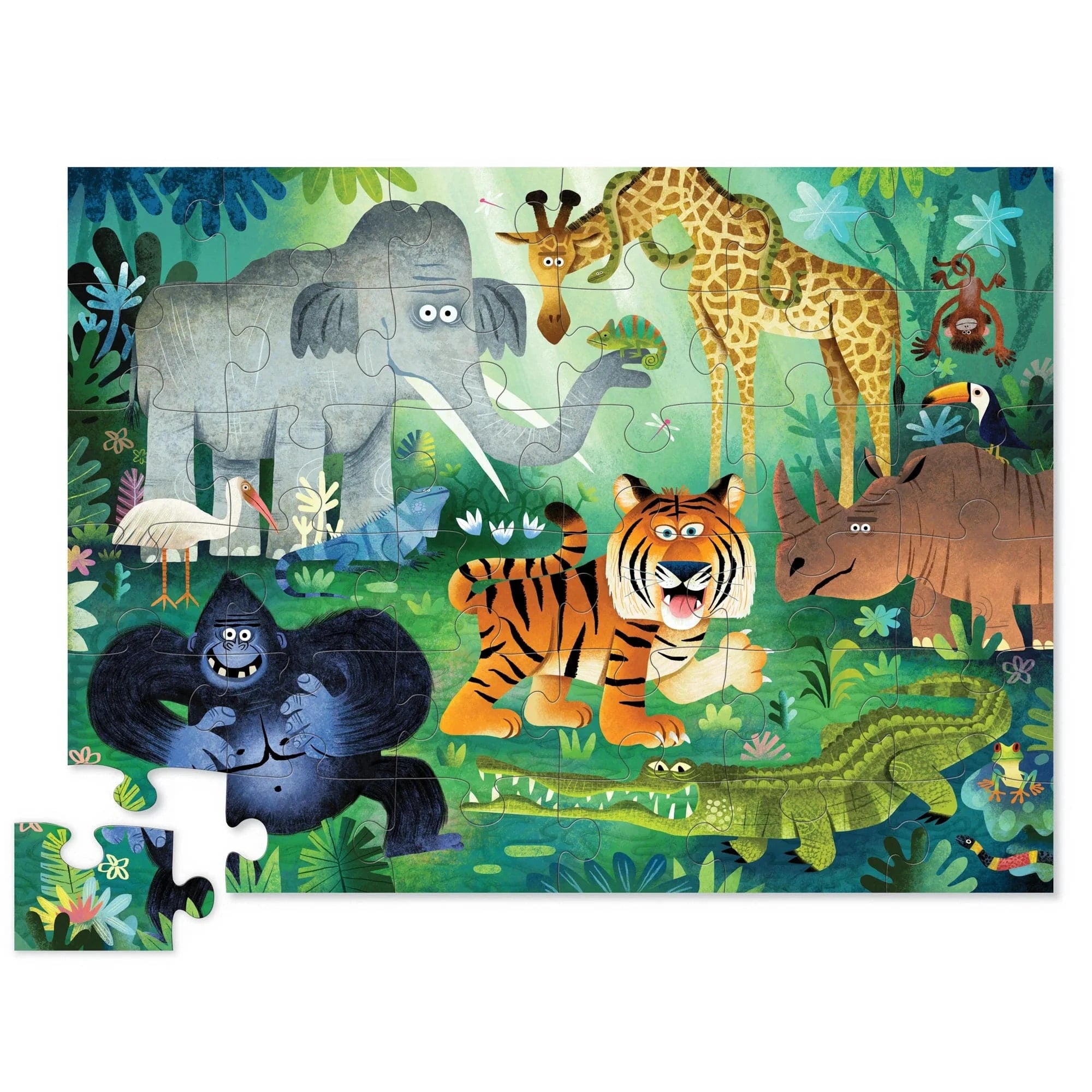 Crocodile Creek Toys Wild Kingdom 36-Piece Puzzle