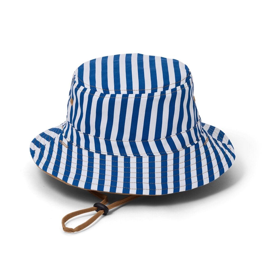 Crywolf Accessories Hats Reversible Bucket Hat - Deep Sea Stripe