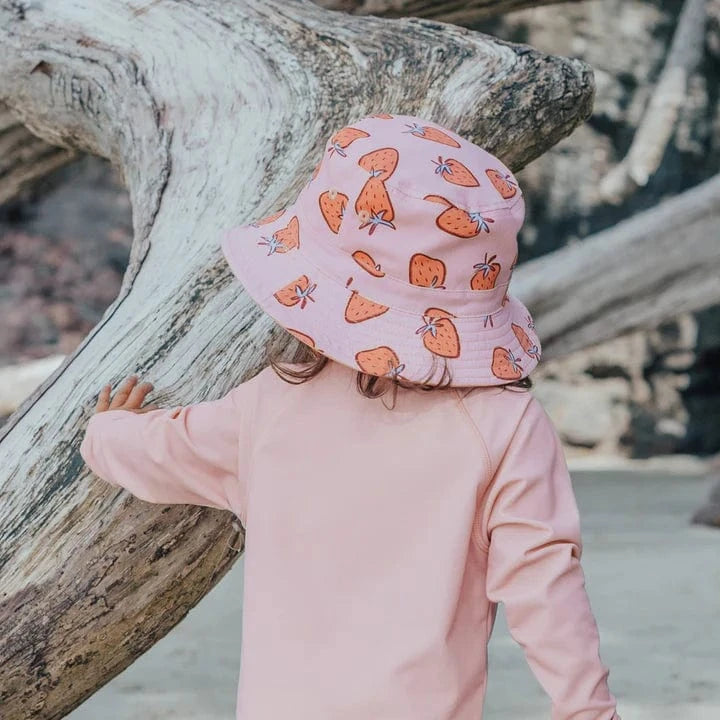 Crywolf Accessories Hats Reversible Bucket Hat Strawberry Splash