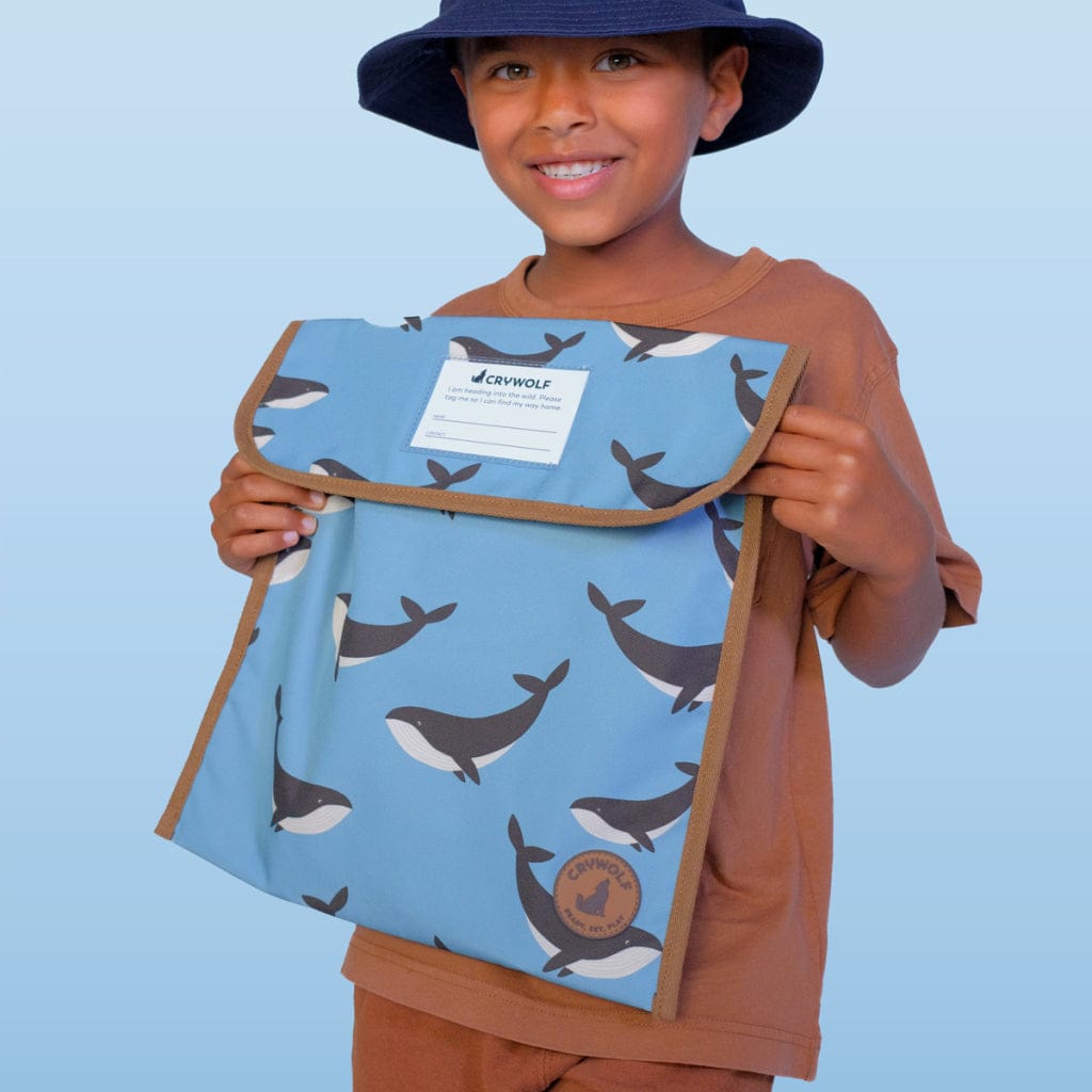 Crywolf Bags Book Bag - Whale Trail