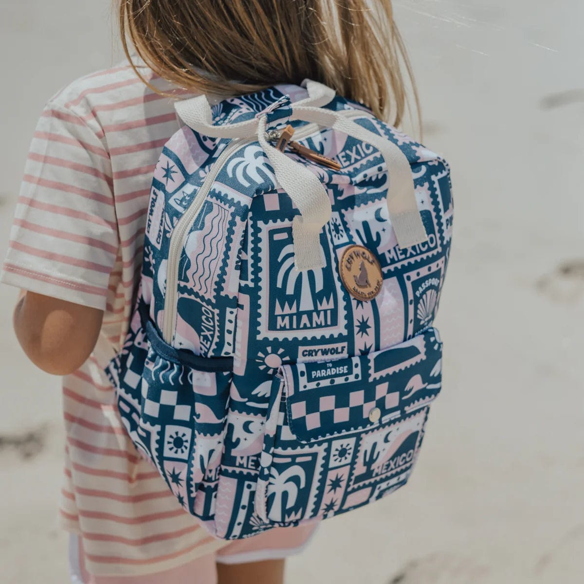 Crywolf Bags Mini Backpack - Blush Postcards