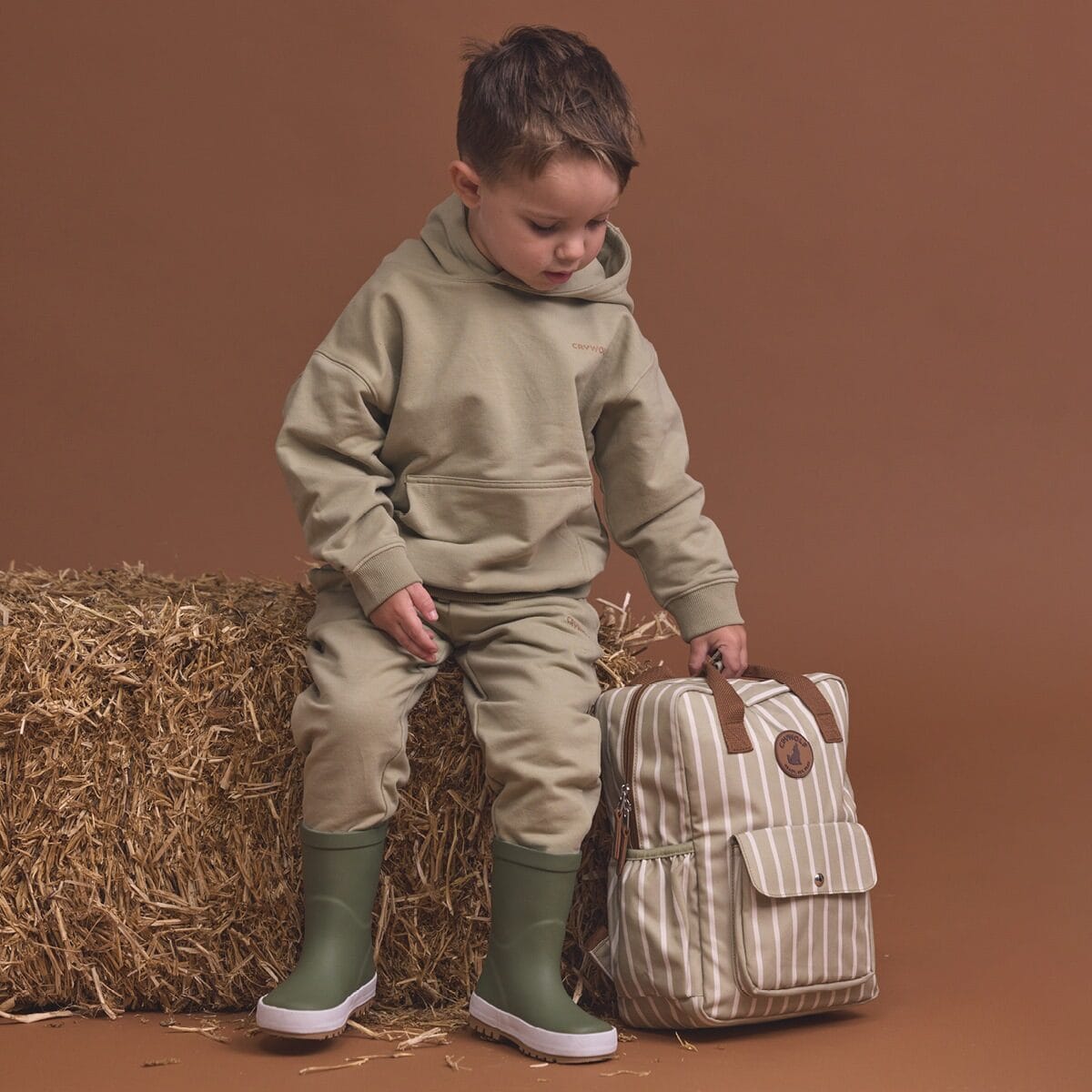 Mini Backpack - Elm Stripe - Parnell Baby Boutique
