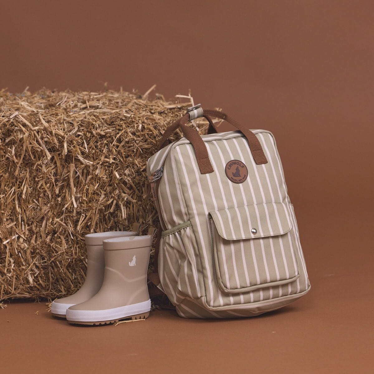Mini Backpack - Elm Stripe - Parnell Baby Boutique