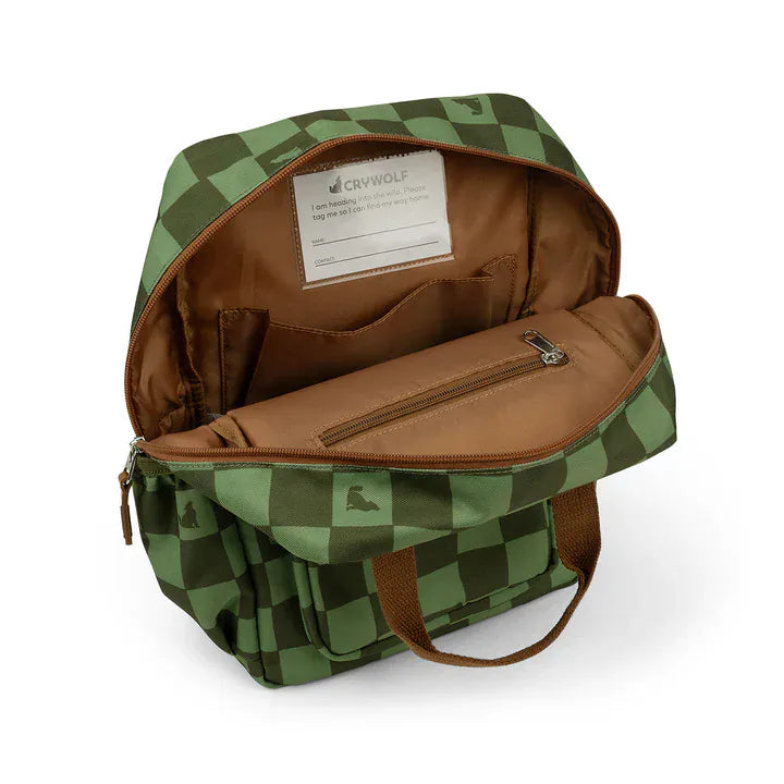 Crywolf Bags Mini Backpack - Green Check