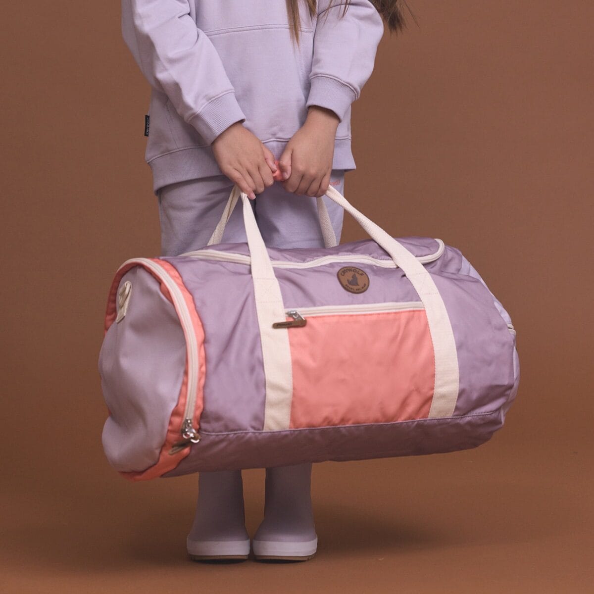 Packable Duffle Bag - Heather Colourblock - Parnell Baby Boutique