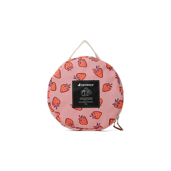 Crywolf Bags Packable Duffle Bag - Strawberry Splash