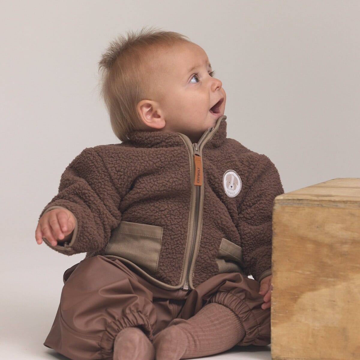 Crywolf Boys Jacket BABY SHERPA JACKET Pinecone