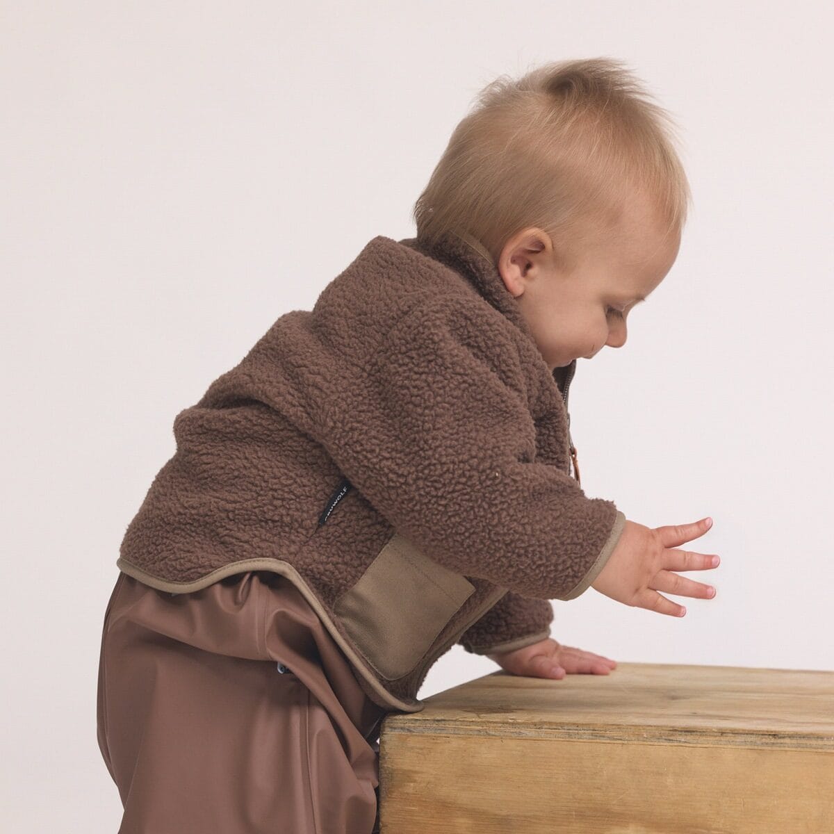 BABY SHERPA JACKET Pinecone - Parnell Baby Boutique