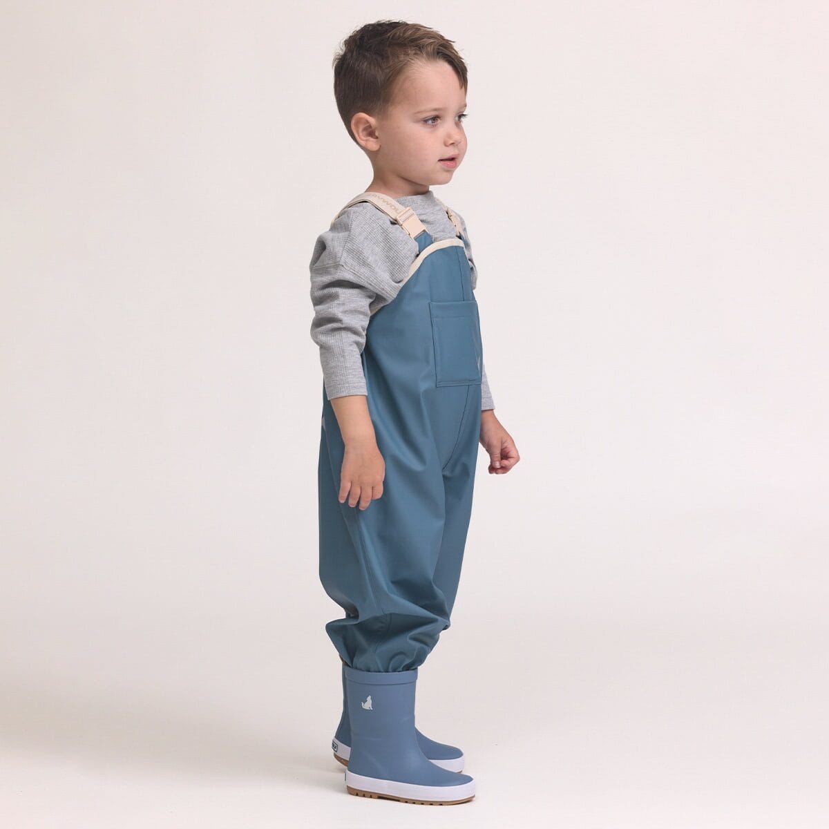 Crywolf Boys Pants RAIN OVERALLS Highland Blue