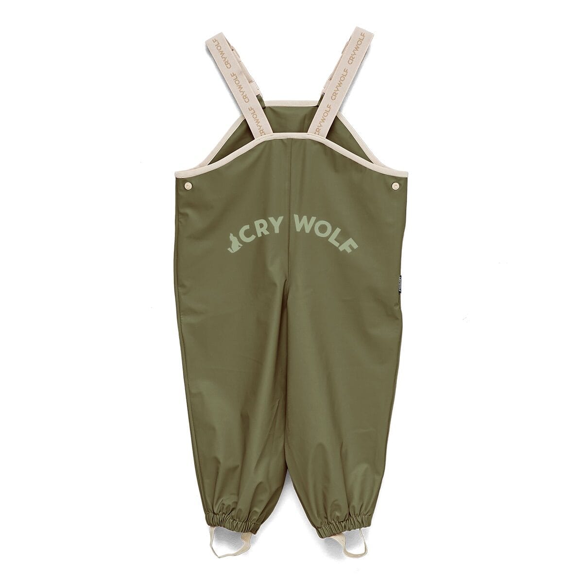 Crywolf Boys Pants RAIN OVERALLS Olive