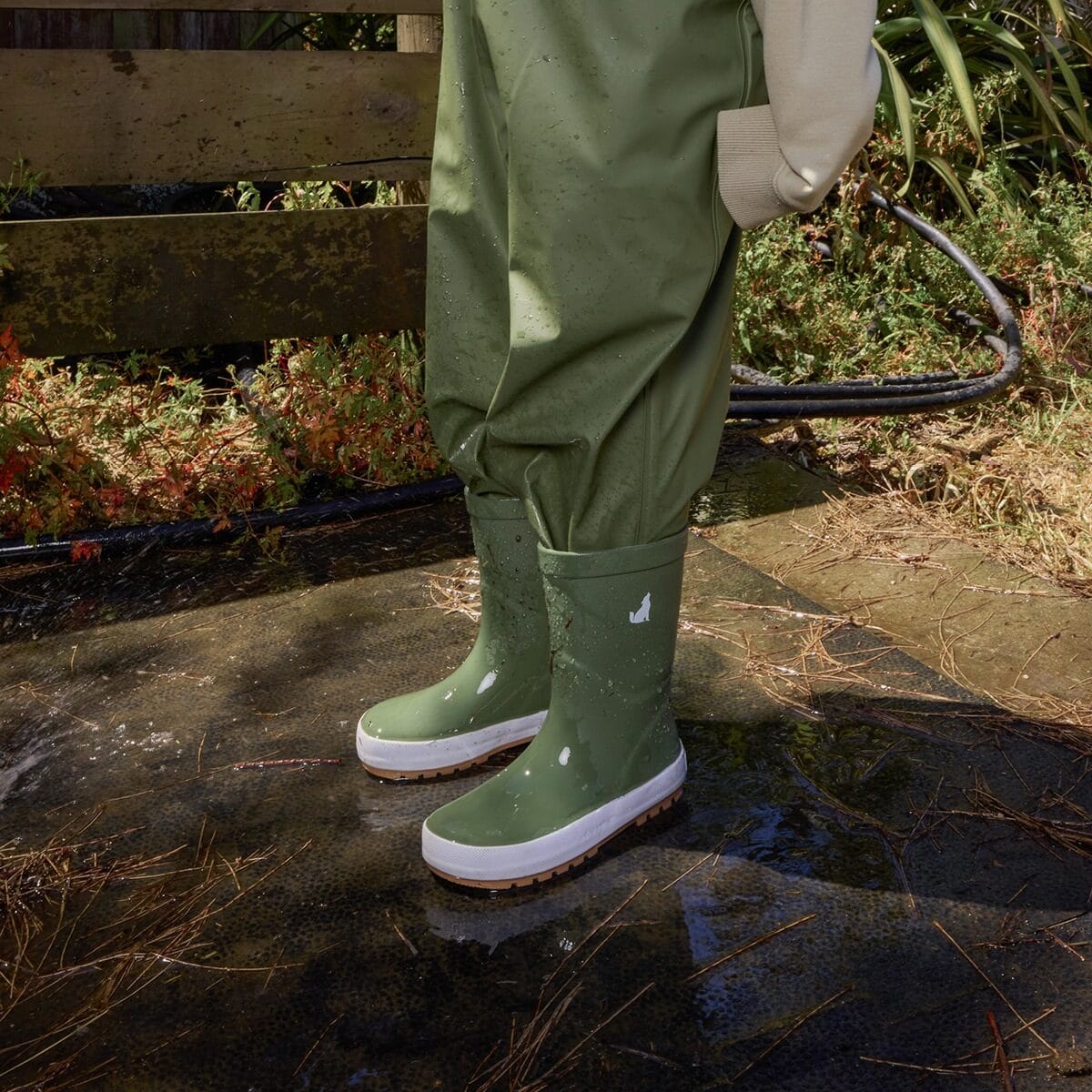 Crywolf Boys Shoes Rain Boots - Olive