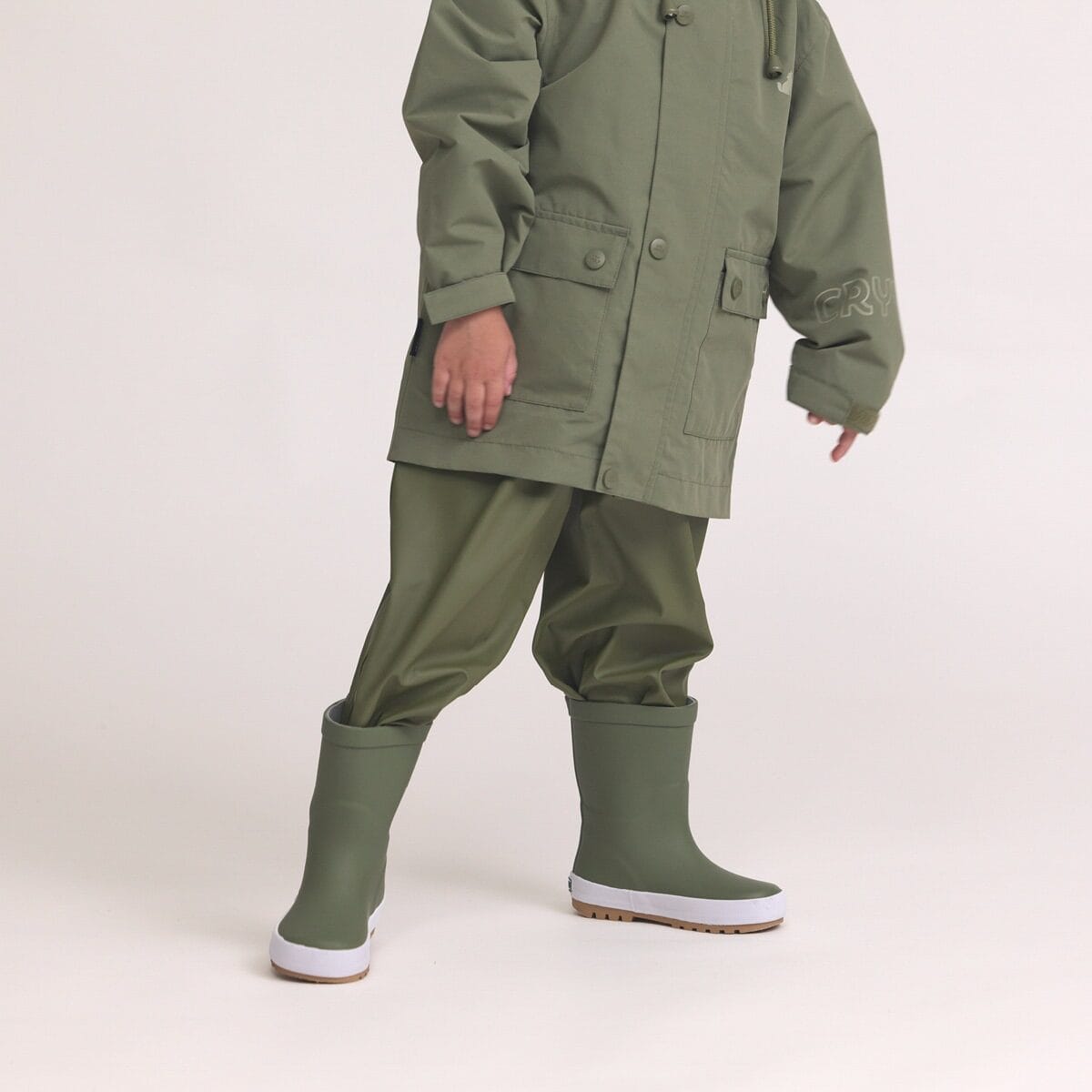 Crywolf Boys Shoes Rain Boots - Olive