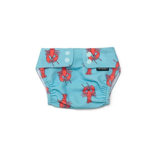 Crywolf Boys Swimwear 0-1Y Reusable Swim Nappy Little Lobsters