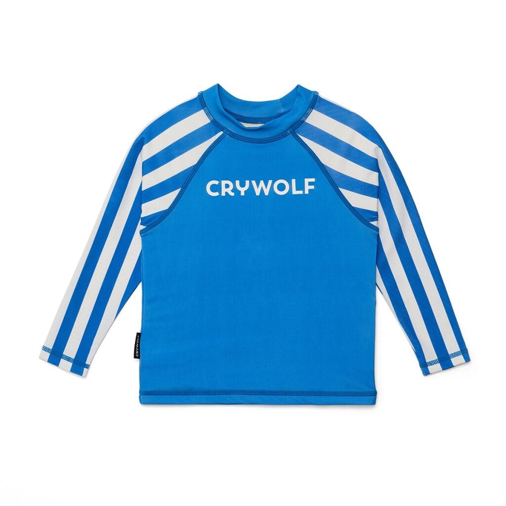Crywolf Boys Swimwear Baby Rash Vest Deep Sea Stripe