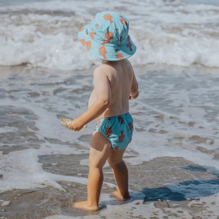 Crywolf Boys Swimwear Reusable Swim Nappy Little Lobsters