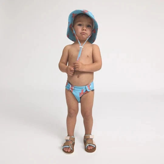 Crywolf Boys Swimwear Reusable Swim Nappy Little Lobsters
