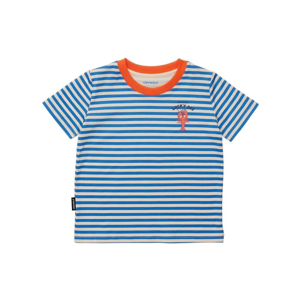 Crywolf Boys Swimwear Sunsmart Tshirt Lobster Stripe