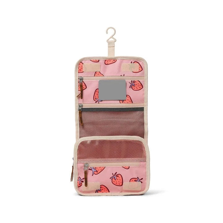 Crywolf Girls Accessory Hanging Toiletry Bag - Strawberry Splash