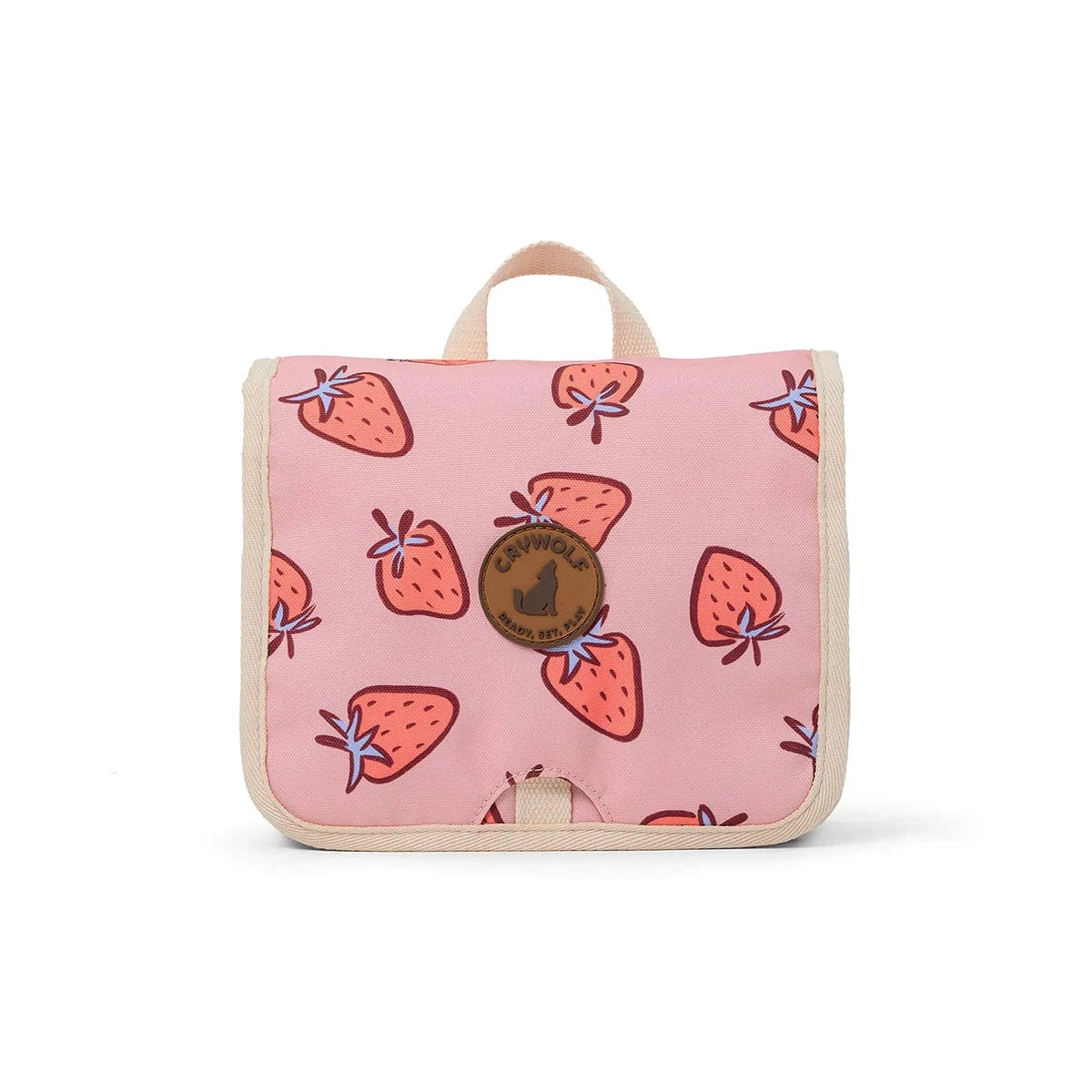Crywolf Girls Accessory Hanging Toiletry Bag - Strawberry Splash