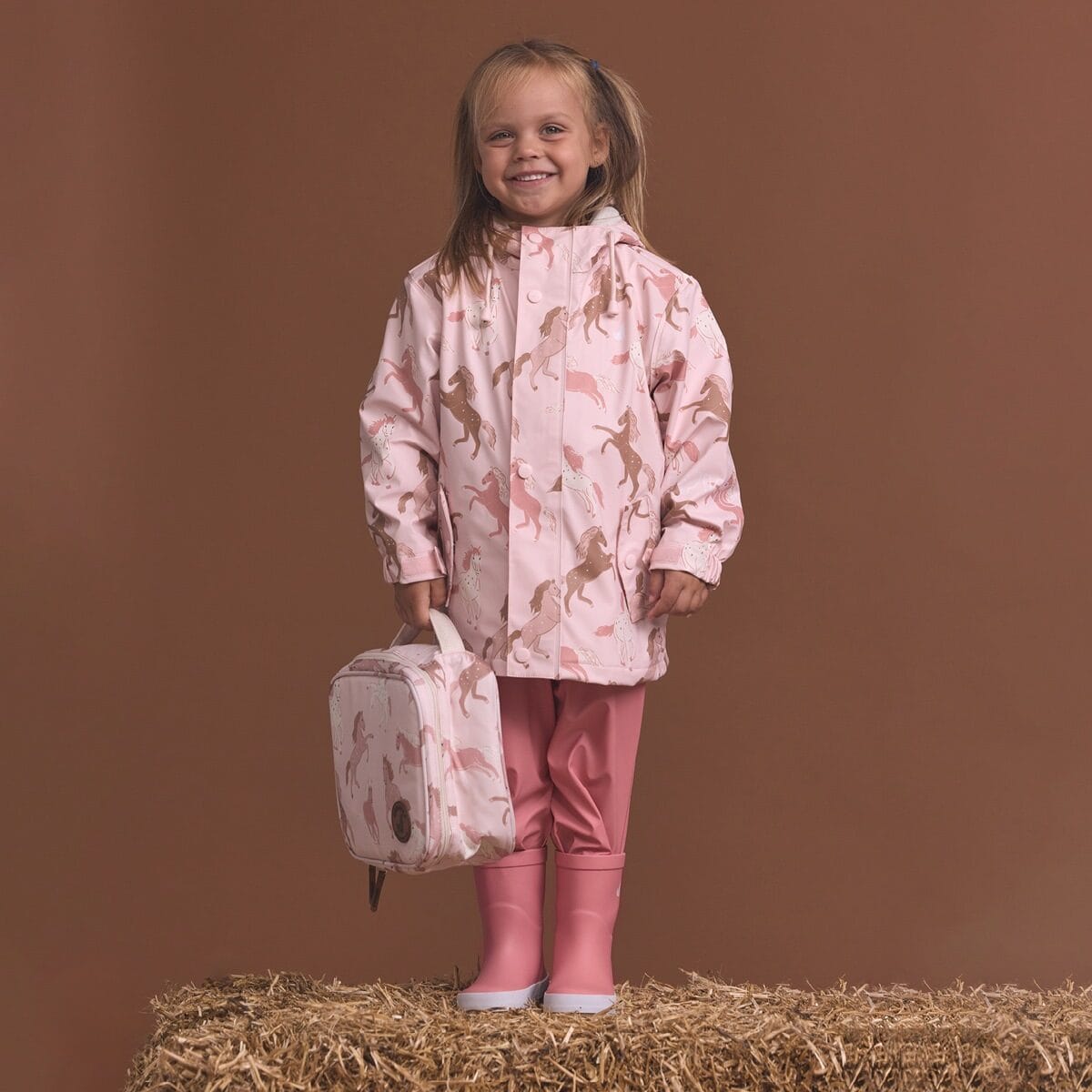 Crywolf Girls Jacket 3Y EXPLORER JACKET Blush Ponies