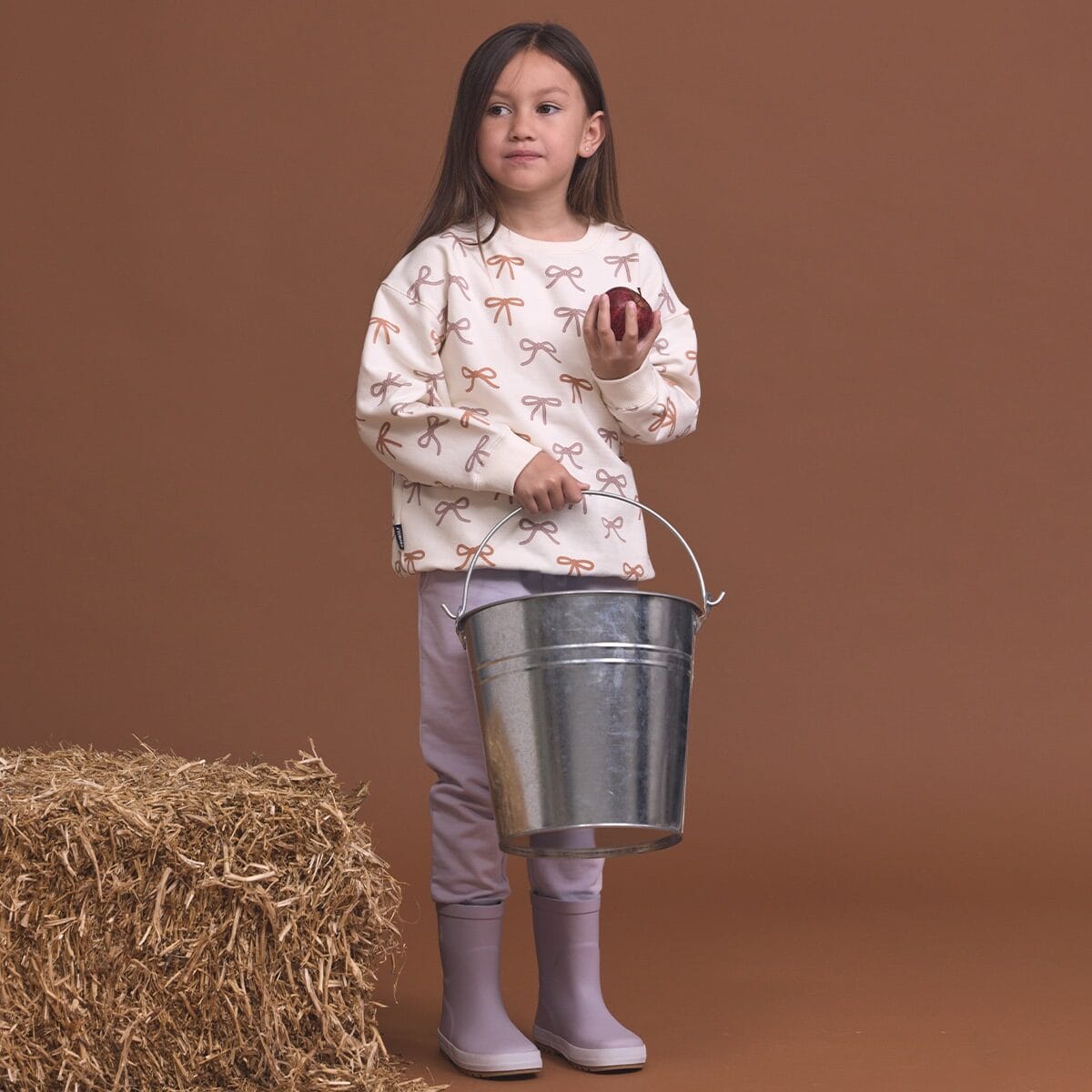 Crywolf Girls Jacket Chill Sweater Bows