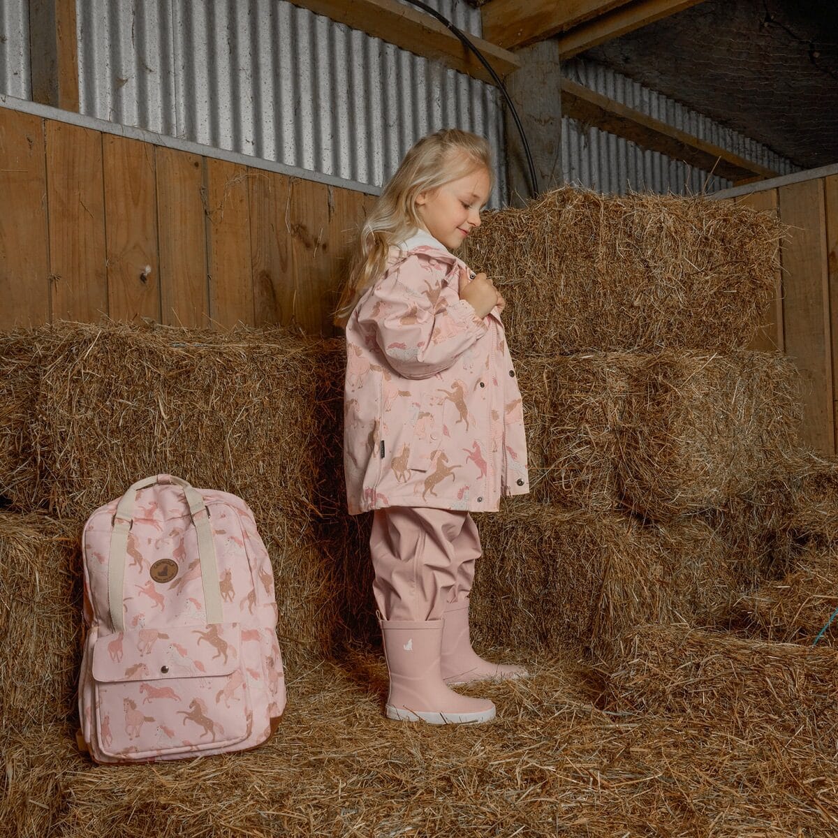 Crywolf Girls Jacket EXPLORER JACKET Blush Ponies