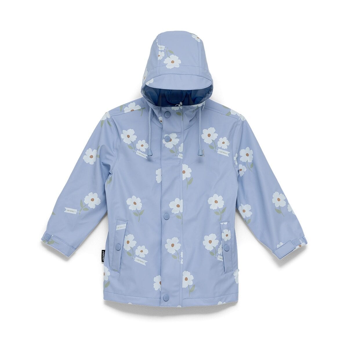 Crywolf Girls Jacket Play Jacket - Floral Periwinkle