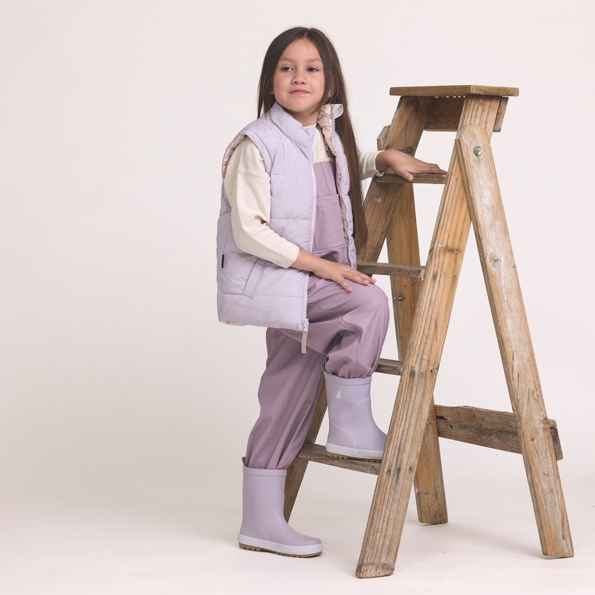 Crywolf Girls Jacket REVERSIBLE ECO-PUFFER VEST Bows
