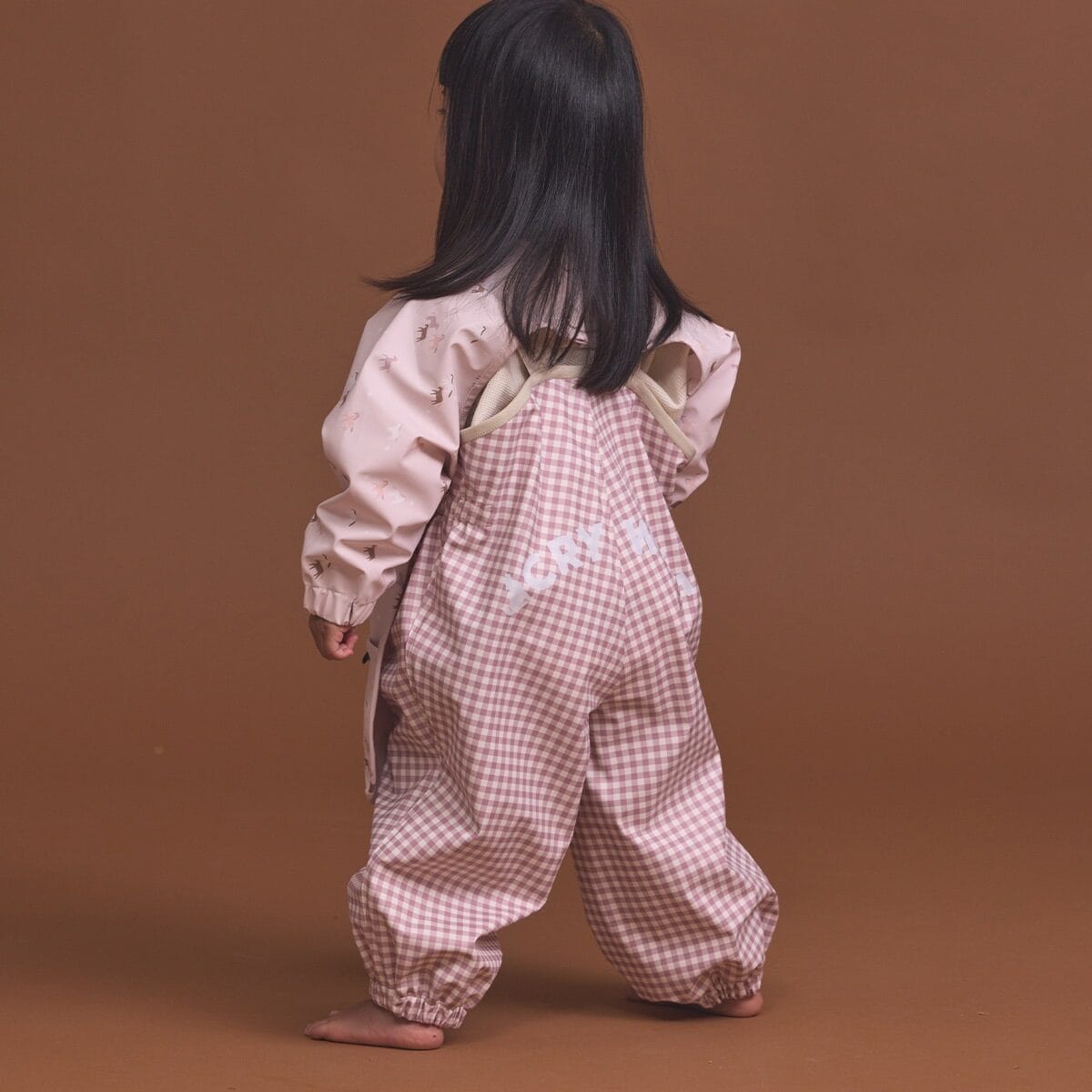 Crywolf Girls Pants Wander Overalls Gingham