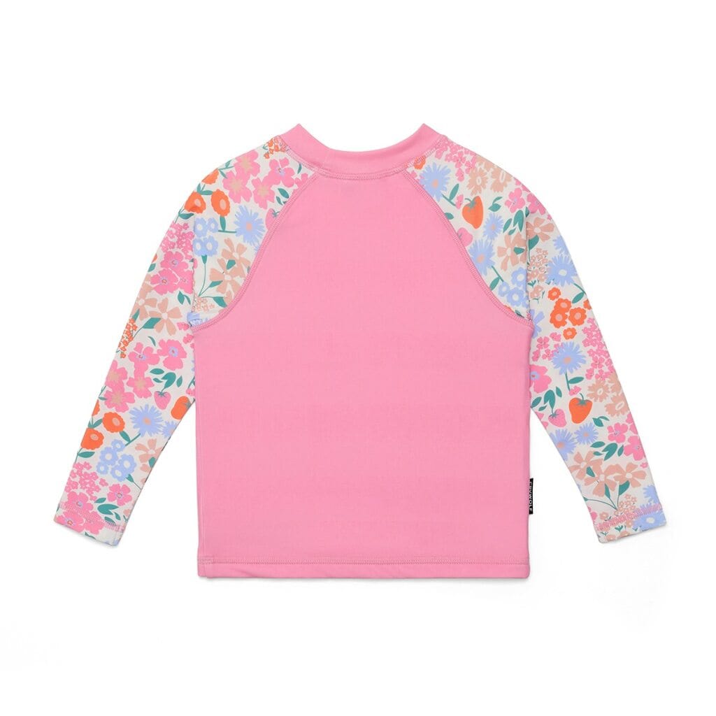 Crywolf Girls Swimwear Baby Rash Vest - Berry Garden