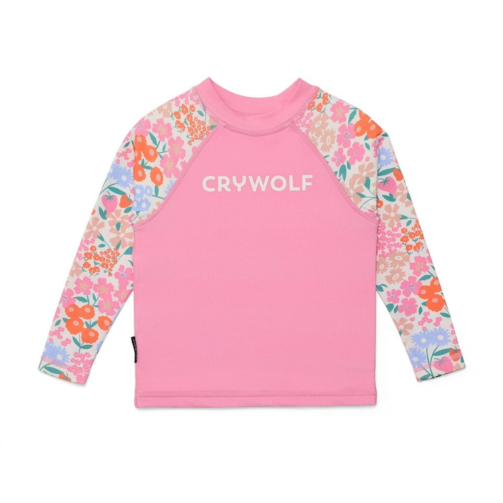 Crywolf Girls Swimwear Baby Rash Vest - Berry Garden