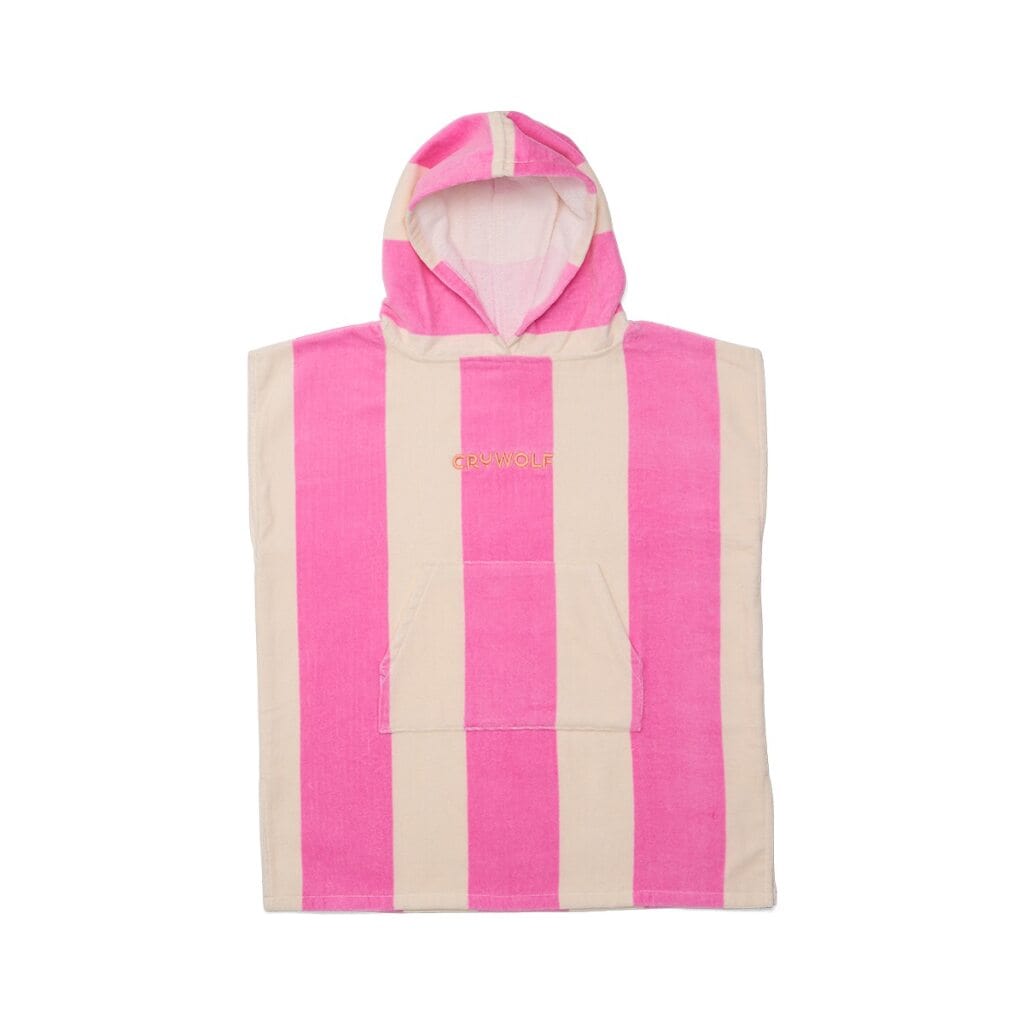 Crywolf Girls Swimwear Hooded Towel - Candy Stripe