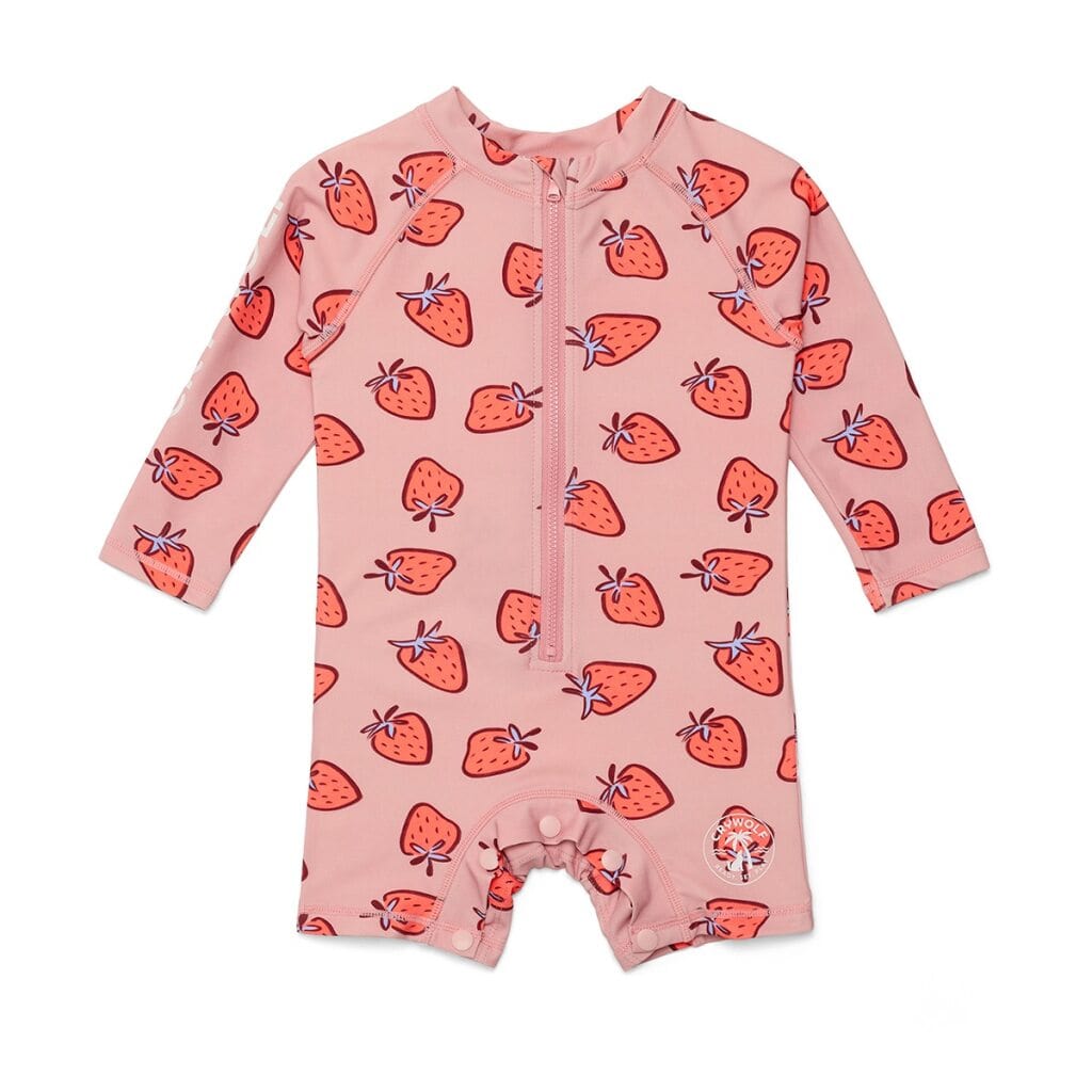 Crywolf Girls Swimwear Rashsuit Strawberry Splash