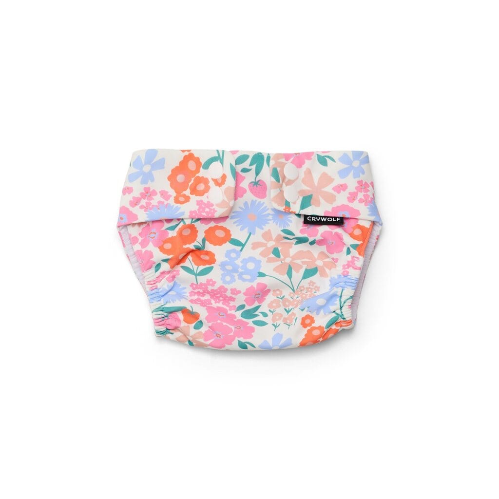 Crywolf Girls Swimwear Reusable Swim Nappy Berry Garden