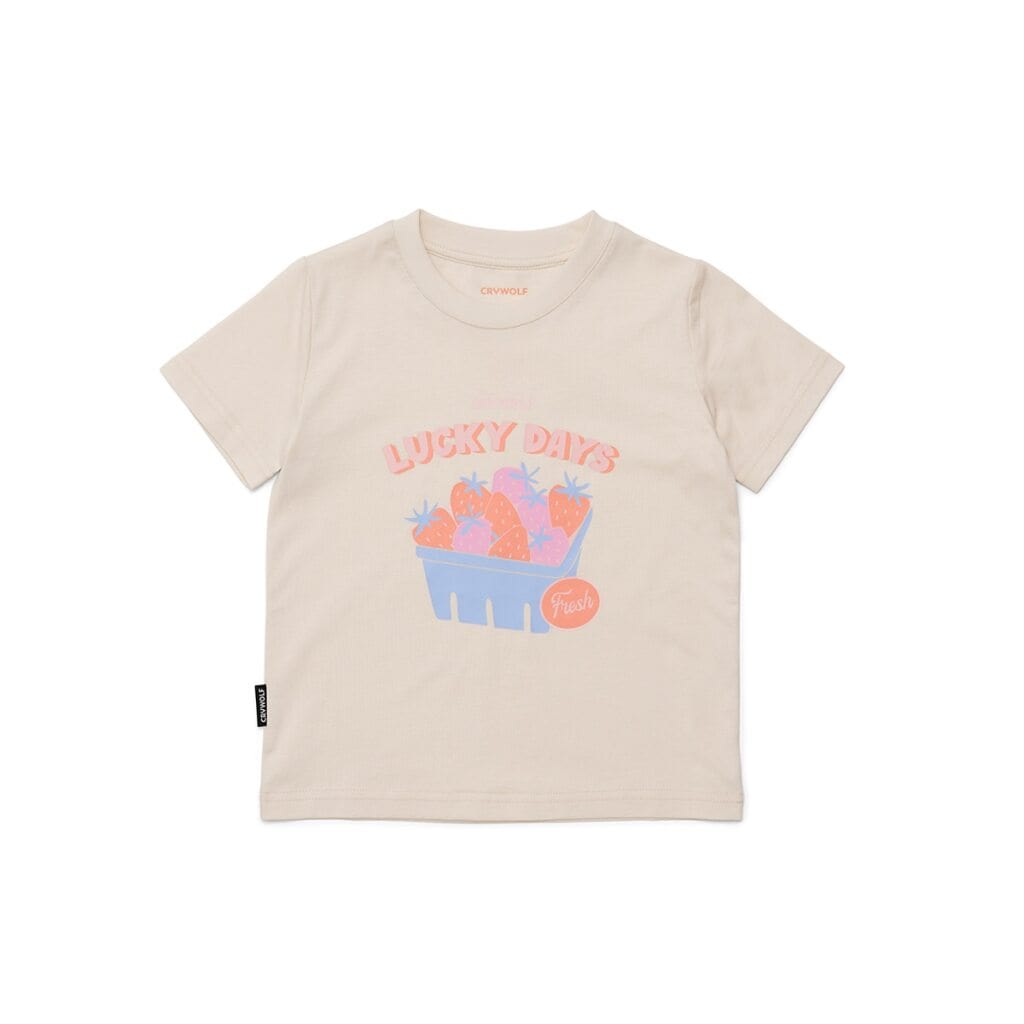 Crywolf Girls Tee Scratch n Smell Tshirt - Strawberries