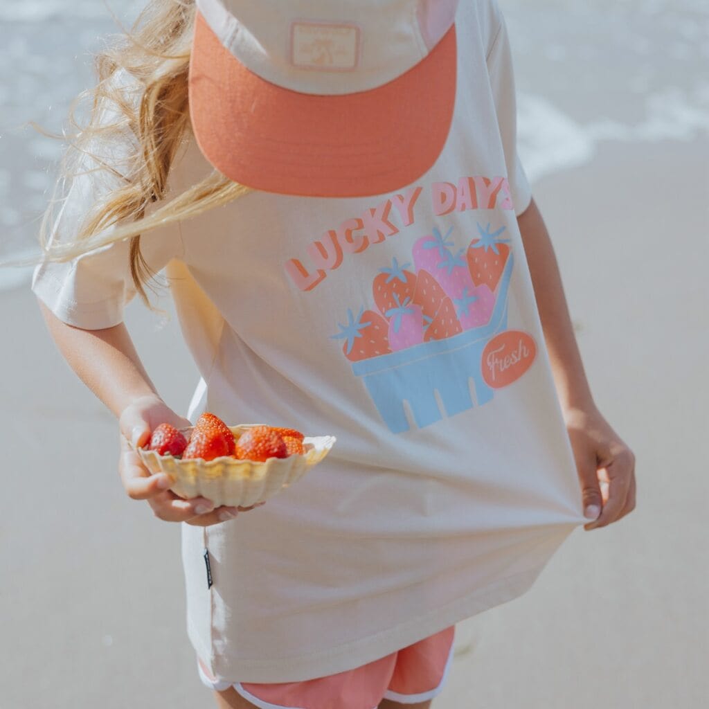Crywolf Girls Tee Scratch n Smell Tshirt - Strawberries