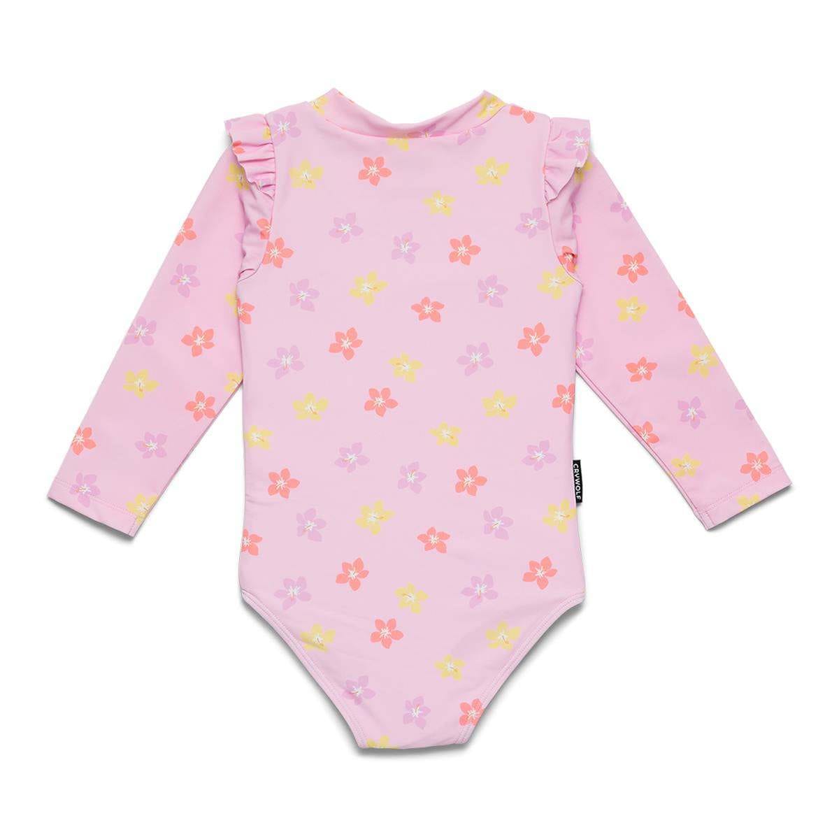 Crywolf Long Sleeve Swimsuit BABY LONG SLEEVE SWIMSUIT Hibiscus Bloom