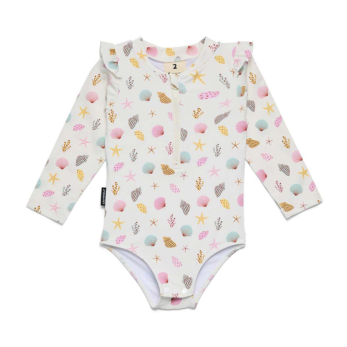 Crywolf Long Sleeve Swimsuit BABY LONG SLEEVE SWIMSUIT Little Shell