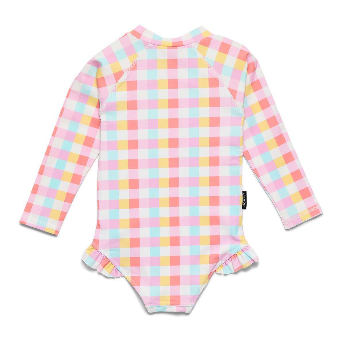 Crywolf Long Sleeve Swimsuit LONG SLEEVE SWIMSUIT Pop Gingham