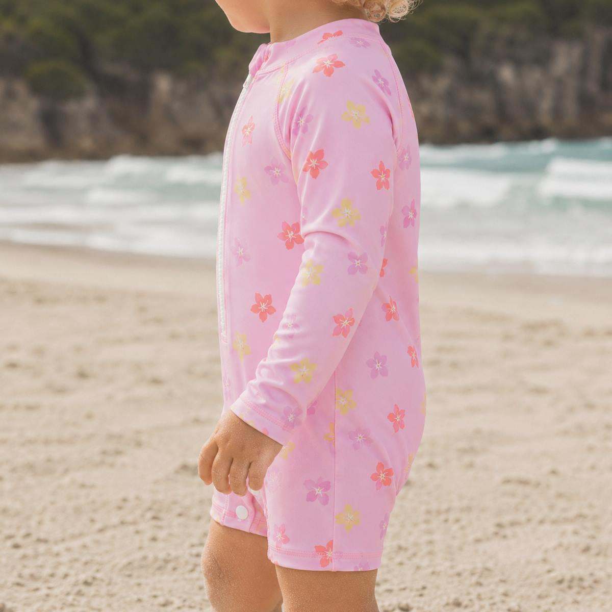 Crywolf Rash Suit BABY RASH SUIT Hibiscus Bloom