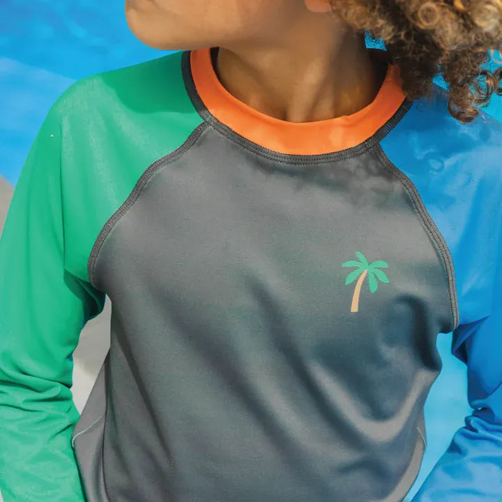 Crywolf Rash Vest LONG SLEEVE RASH VEST Seaside Colourblock