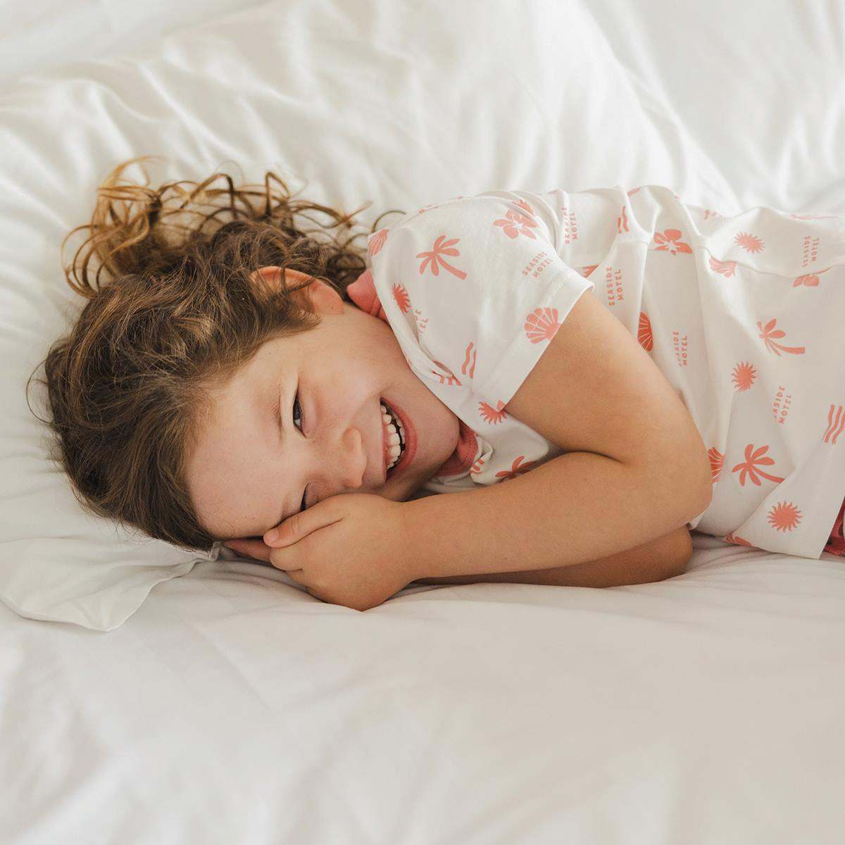 Crywolf Short Sleeve Sleep Set SHORT SLEEVE SLEEP SET Pink Holiday