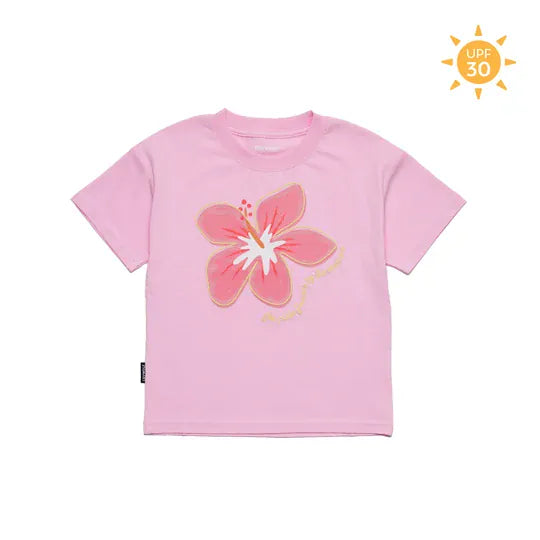 Crywolf T-Shirt SUN SMART T-SHIRT Hibiscus Daze