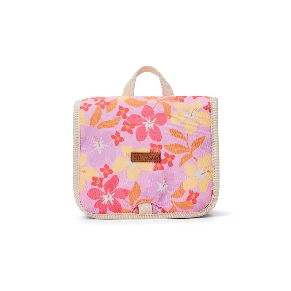 Crywolf Toiletry Bag HANGING TOILETRY BAG Hibiscus Daze
