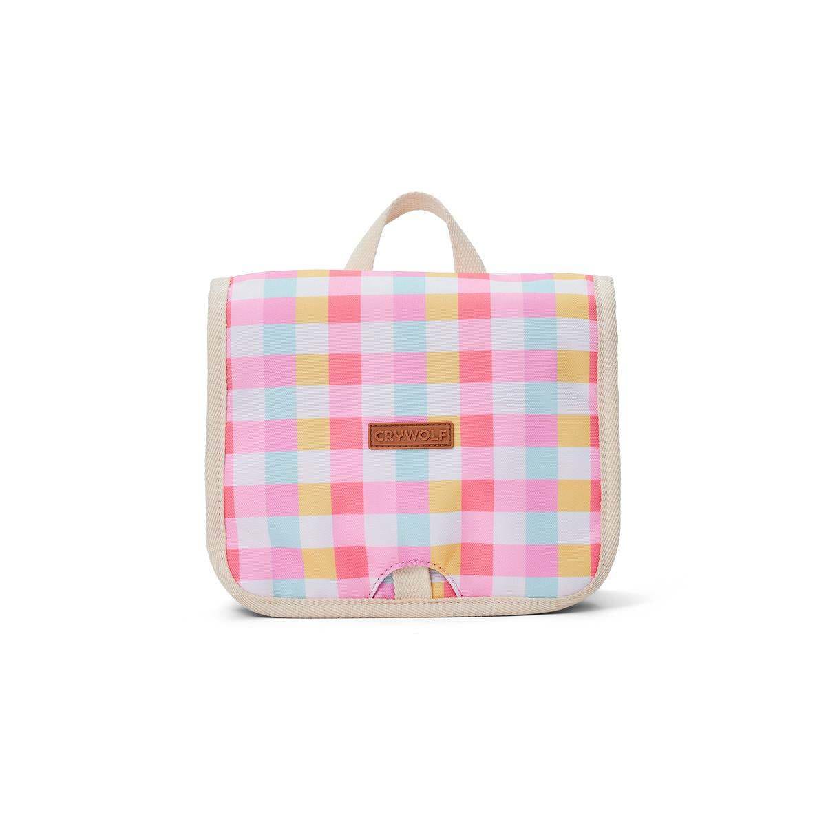 Crywolf Toiletry Bag HANGING TOILETRY BAG Pop Gingham