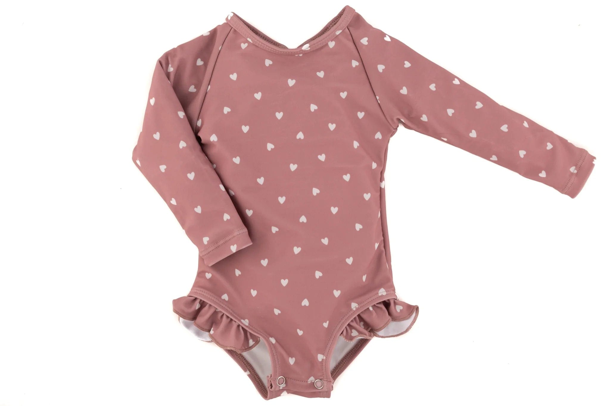 Current Tyed Girls Swimwear The Charlotte Ruffle Rashguard Suit