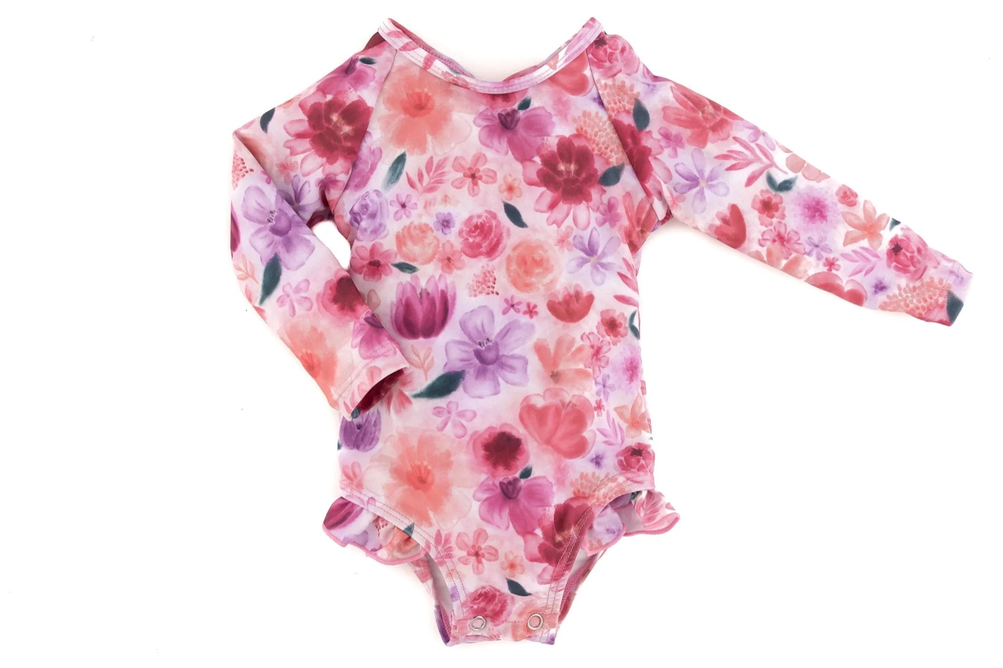 Current Tyed Girls Swimwear The Mila Ruffle Rashguard Suit