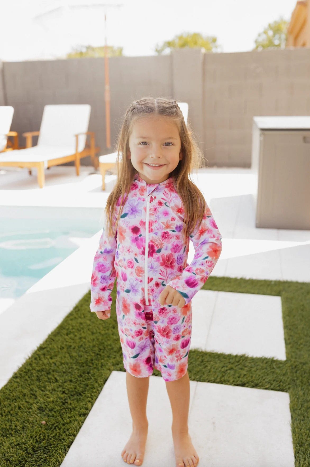 Current Tyed Girls Swimwear The Mila Sunsuit